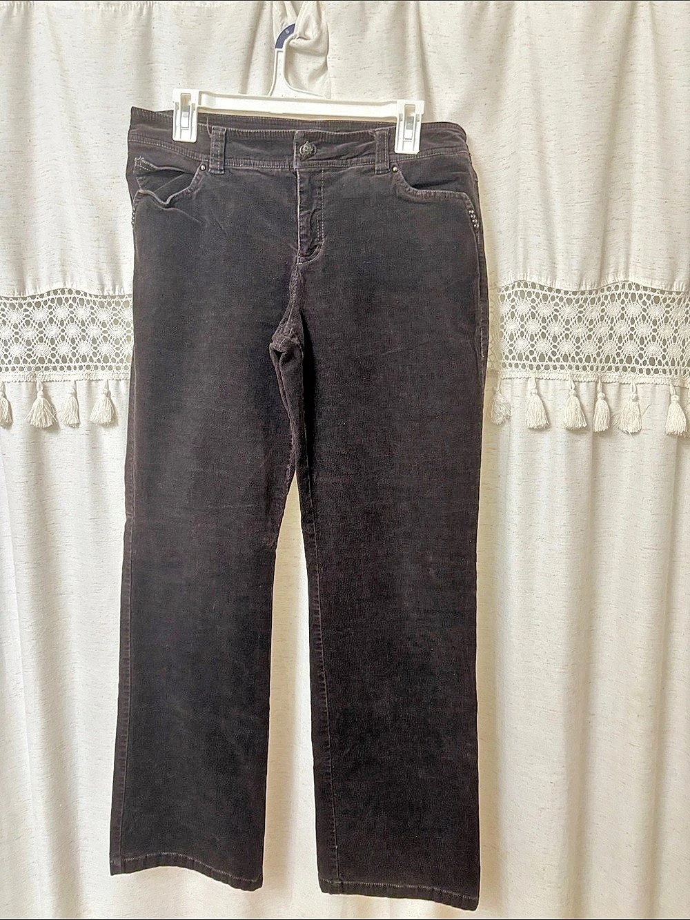 Tribal Straight Leg Jeans in Black Waist 10 Like New